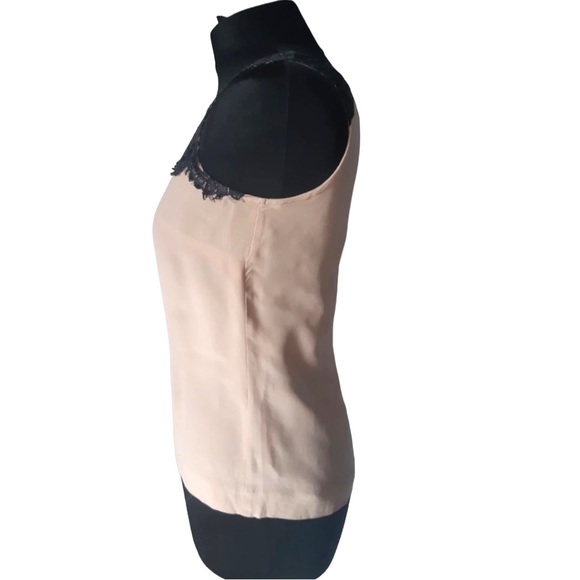 J Crew sleeveless tan lace 100%silk blouse top BNWOT - Picture 6 of 11